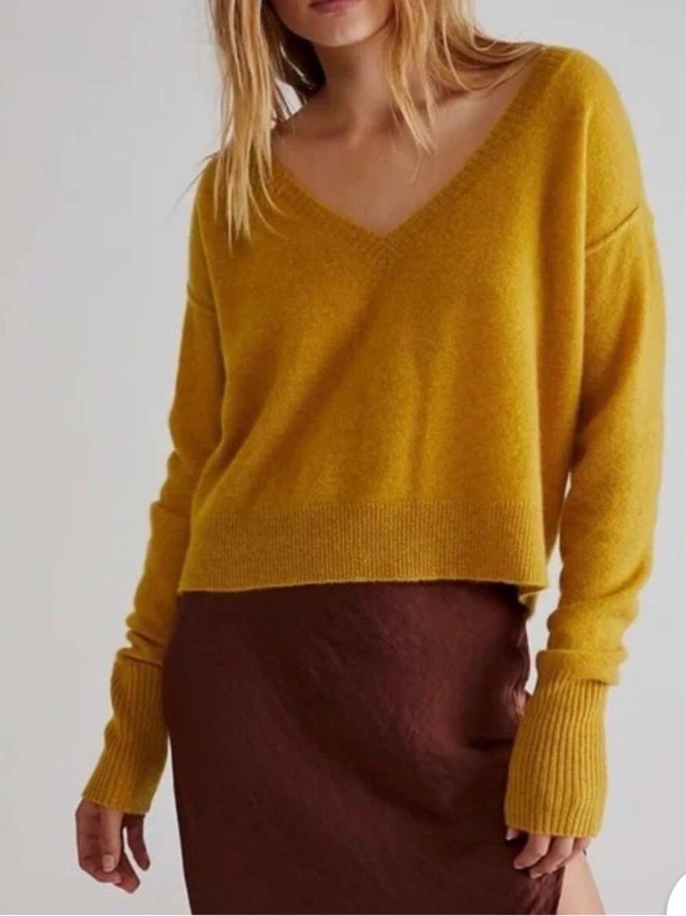 Free People Stellar 100% Cashmere Pullover Sweater